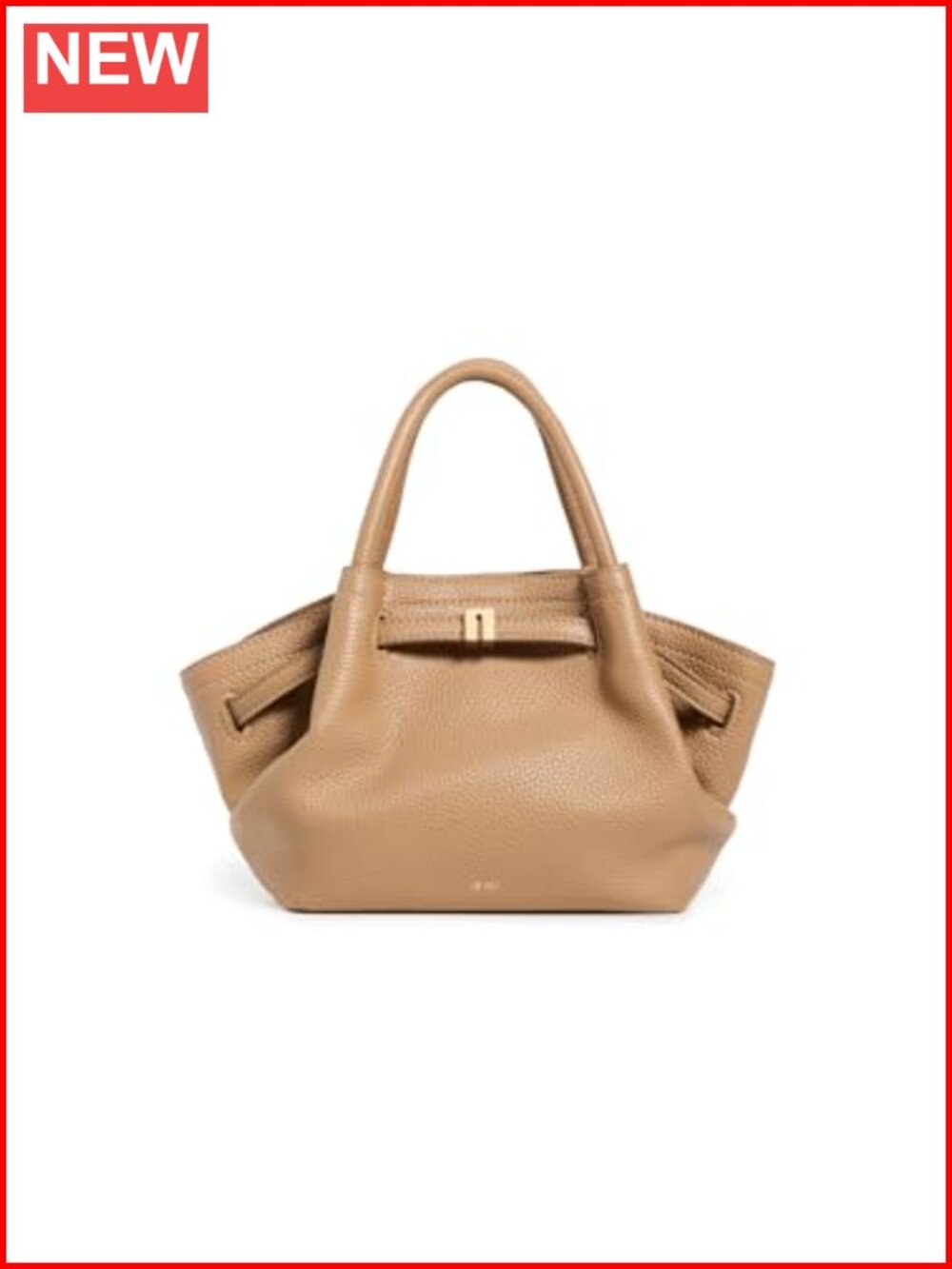 Faux Leather Mini Tote Bag with Adjustable Strap Satchel